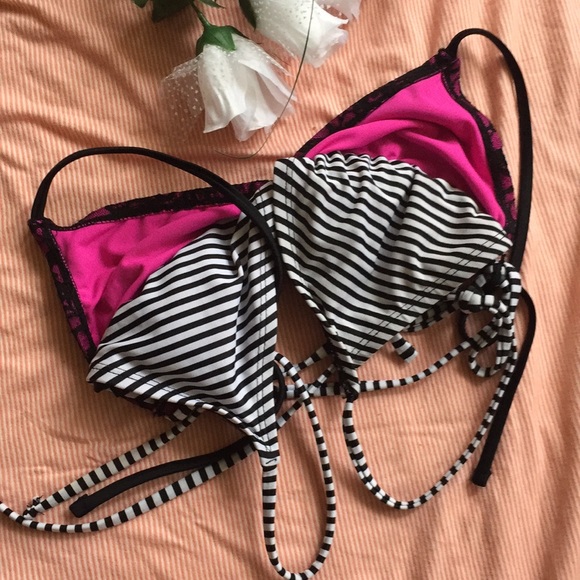 Material Girl one piece paddled swim suit bra Sz:L - Picture 7 of 8